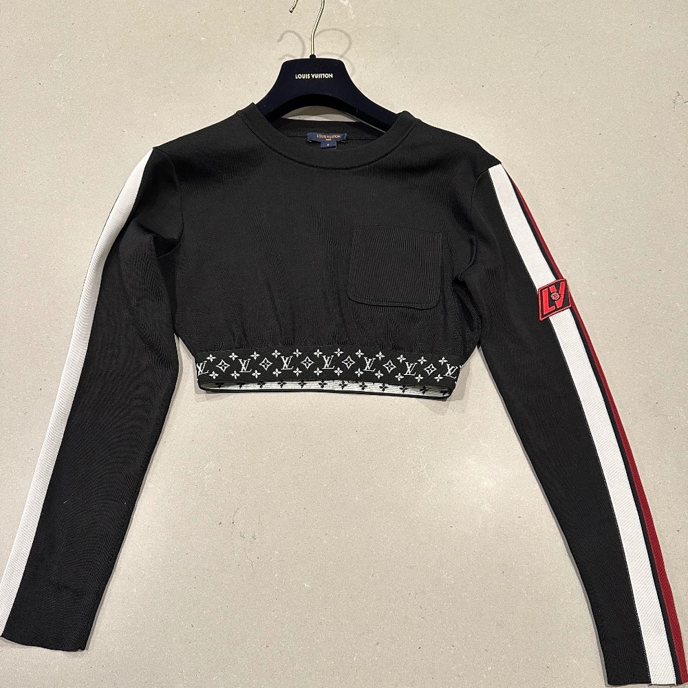 Women’s Louis Vuitton cropped pullover with monogram band
